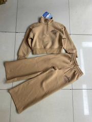 Bộ nỉ vải công nghệ Cinnamoroll dư xịn màu nâu be bé gái size 7-15y