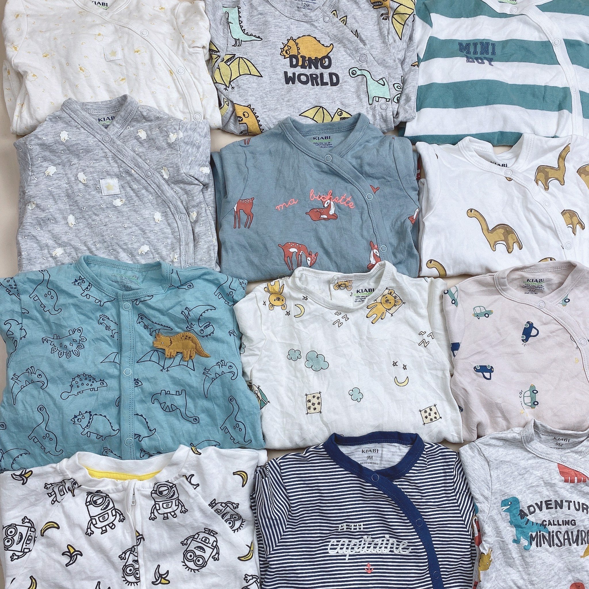 Body cotton liền thân Kiabi nhiều mẫu Bé Trai