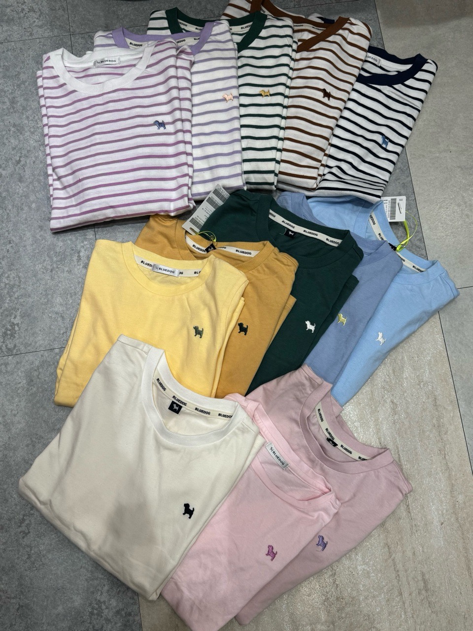 Áo cotton dài tay BD xuất Hàn nhiều màu cho bé size 100-165