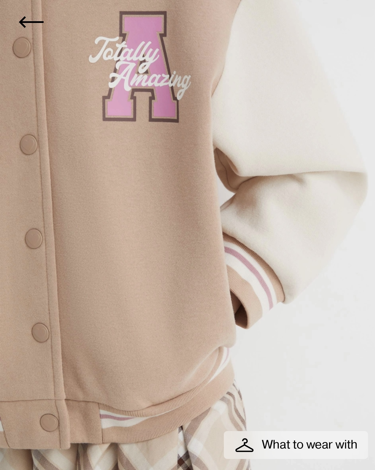 Áo khoác bomber nỉ bông GGJJ dư xịn 2 màu be/ghi bé gái size 2-8y