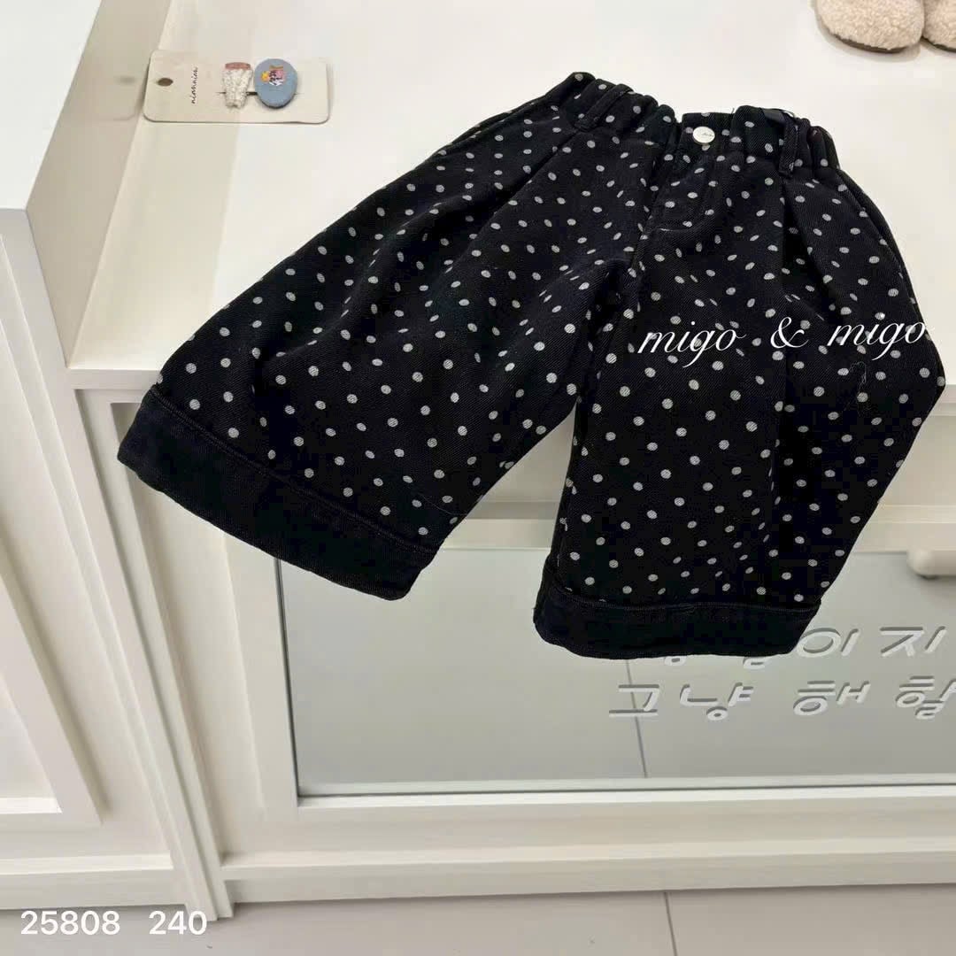 Quần jean lót nỉ đại Hàn Migo & Migo 2 màu cho bé size 80-120