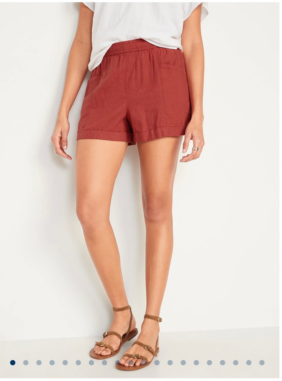 Quần short linen Oldnavy nhiều màu cho mẹ size XS / S / M