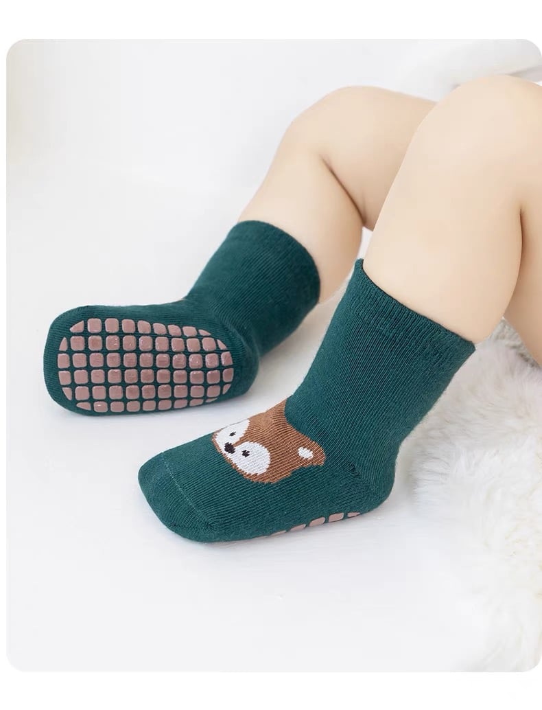 Tất chống trượt cao cổ Hug Elephant 6 màu size 1 - 5y