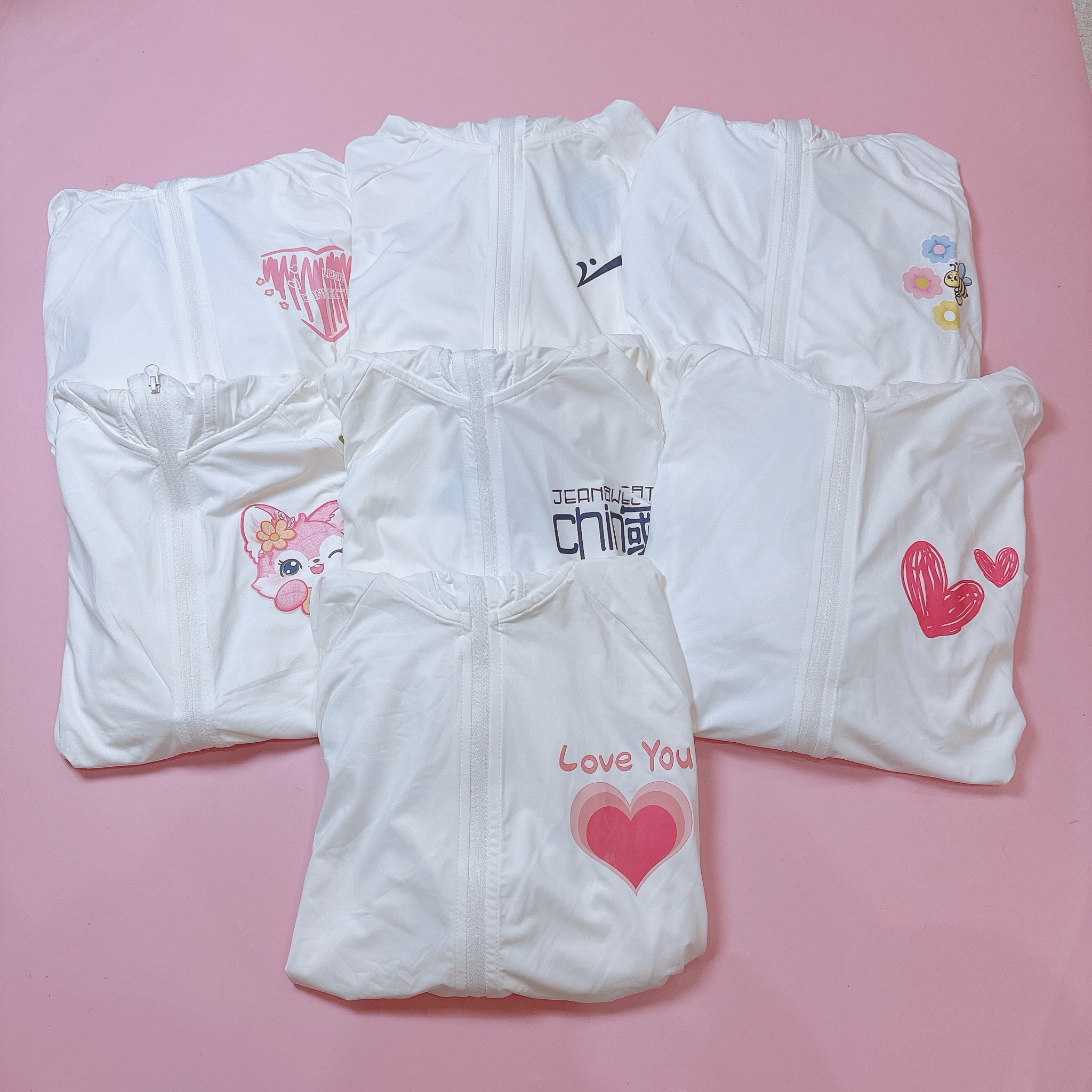 Áo khoác chống nắng +50UPF vải làm mát hoạ tiết nhiều màu cho bé size 110-160 (họa tiết ngẫu nhiên)