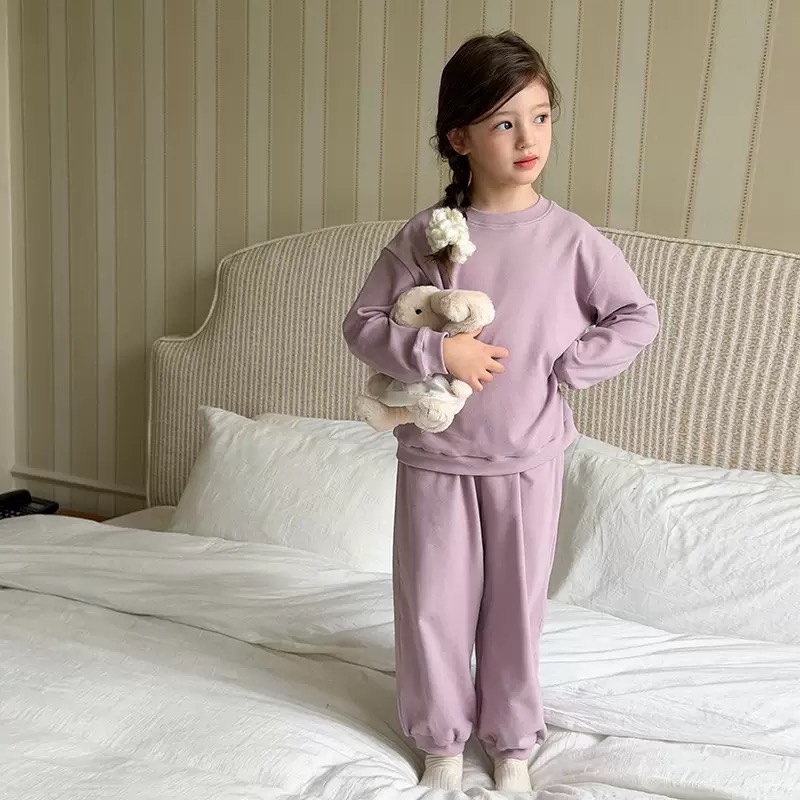 25H034 - Bộ giữ nhiệt AMBB trơn nhiều màu cho bé size 110-170