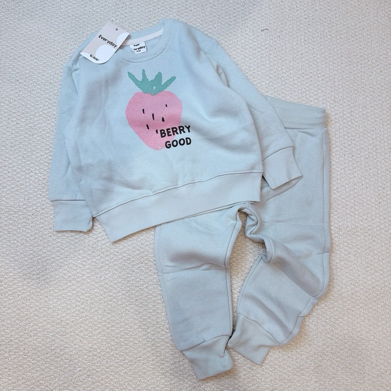 BBG21 - Bộ nỉ bông Minene nhiều màu cho bé size 2-6y