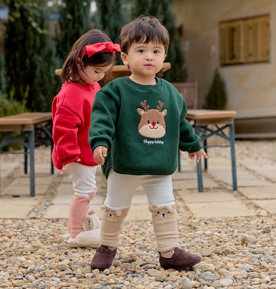 Áo nỉ Bebezoo chủ đề Noel nhiều màu cho bé size 100-140