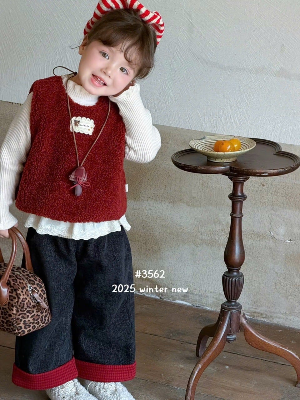 S3562 - Set 4ct gile lông cho bé size 90-160