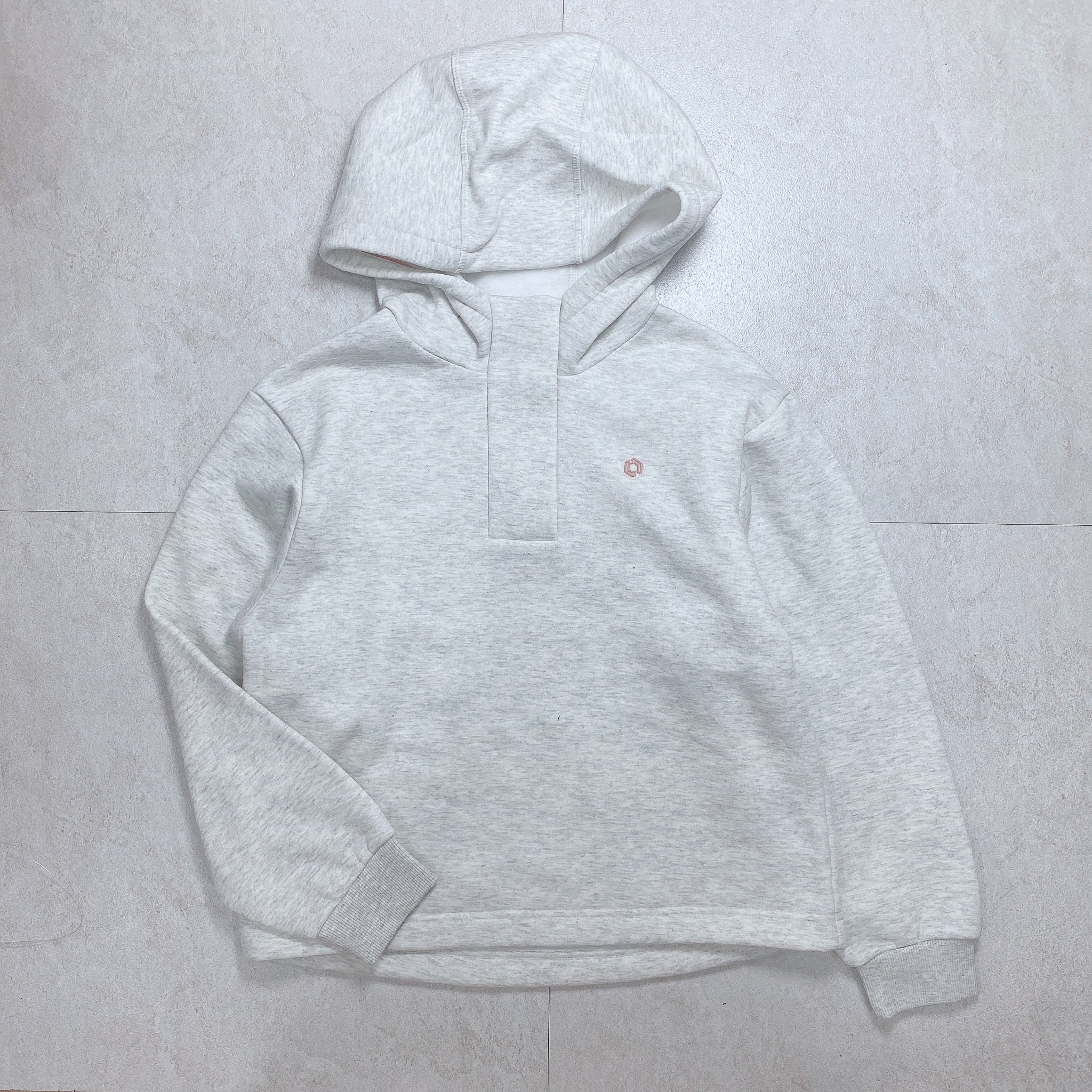 Áo nỉ hoodie Topten kéo khóa cổ 2 màu ghi / đen Bé Gái size 130 - 170