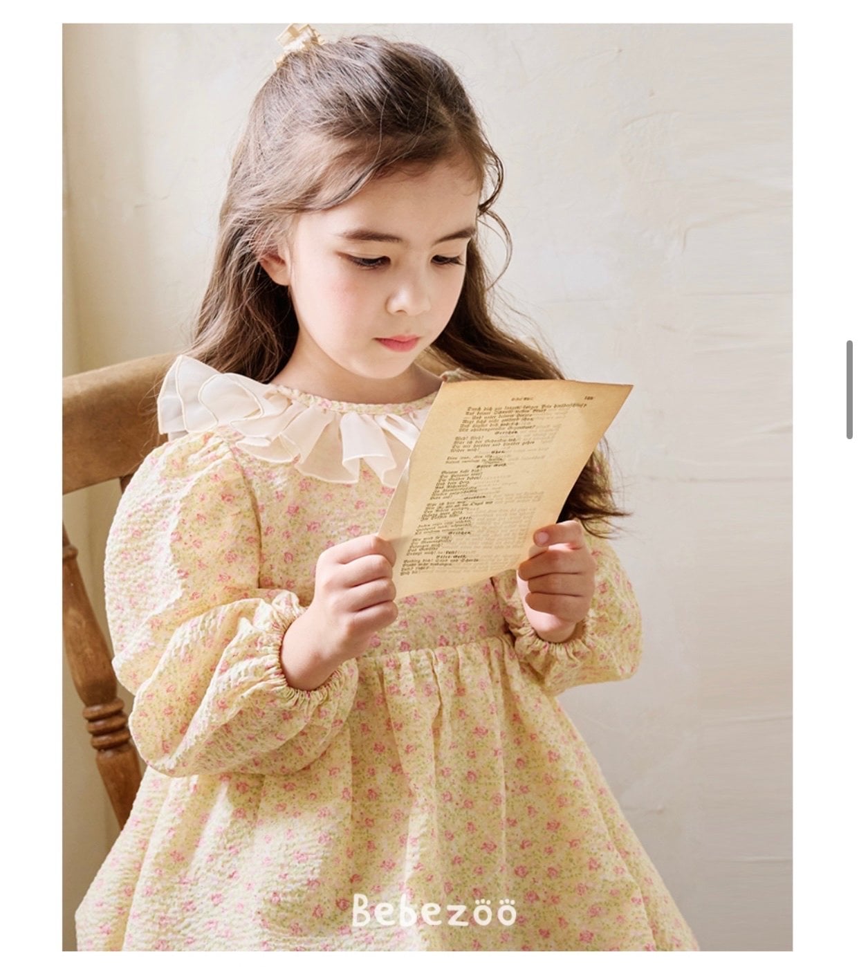 Váy hoa nhí Bebezoo cổ bồng BG