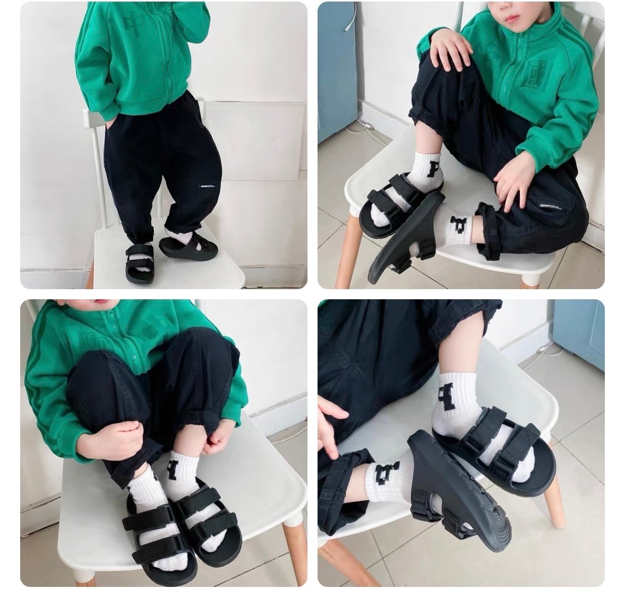 Dép quai ngang Mario 4 màu BTBG size 24-34