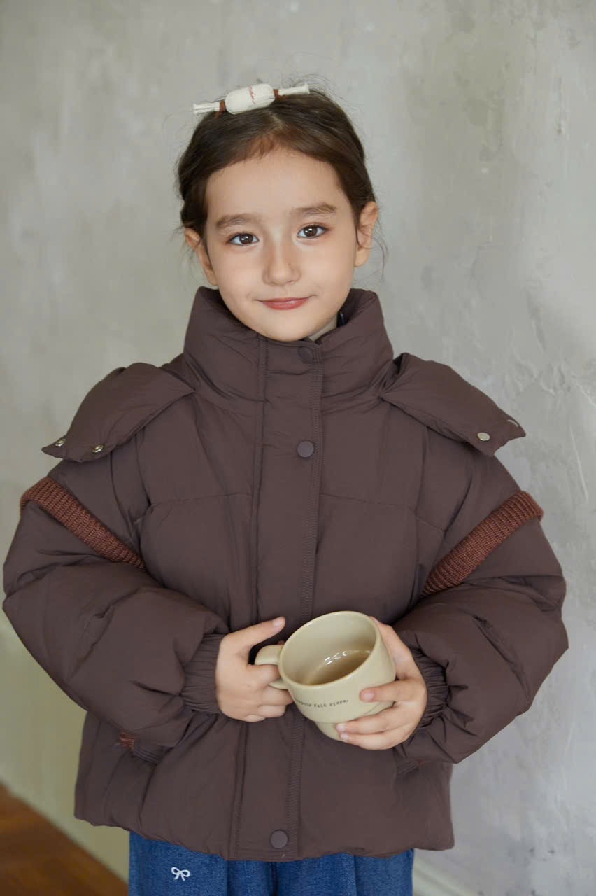 Áo khoác phao lông vũ nhẹ ấm 5 màu cho bé size 110-150