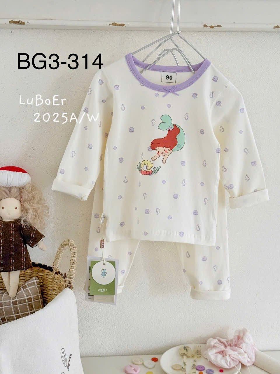BM3 - Bộ thun Luboer nhiều hình cho Bé Gái size 90 - 160