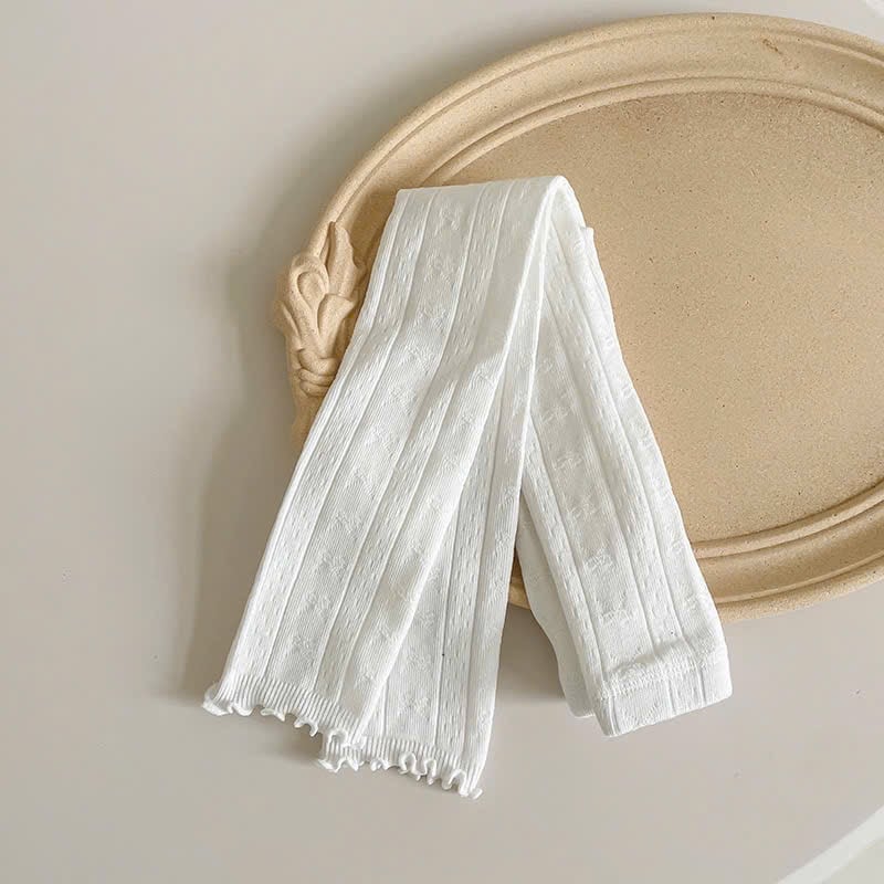 Quần len không bàn dệt hình nơ nhiều màu bé gái size 90-140