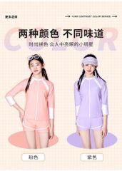 2379 - Bộ bơi YUKE dòng đại 2 màu cho bé gái size 150-190