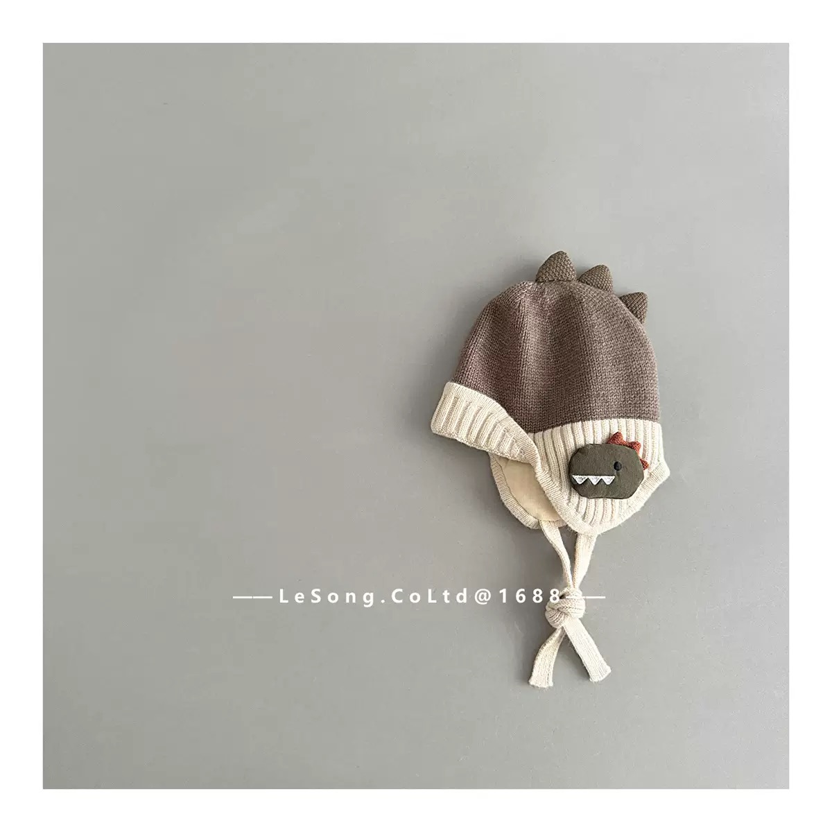 Mũ len khủng long nhiều màu cho bé size 1-5y