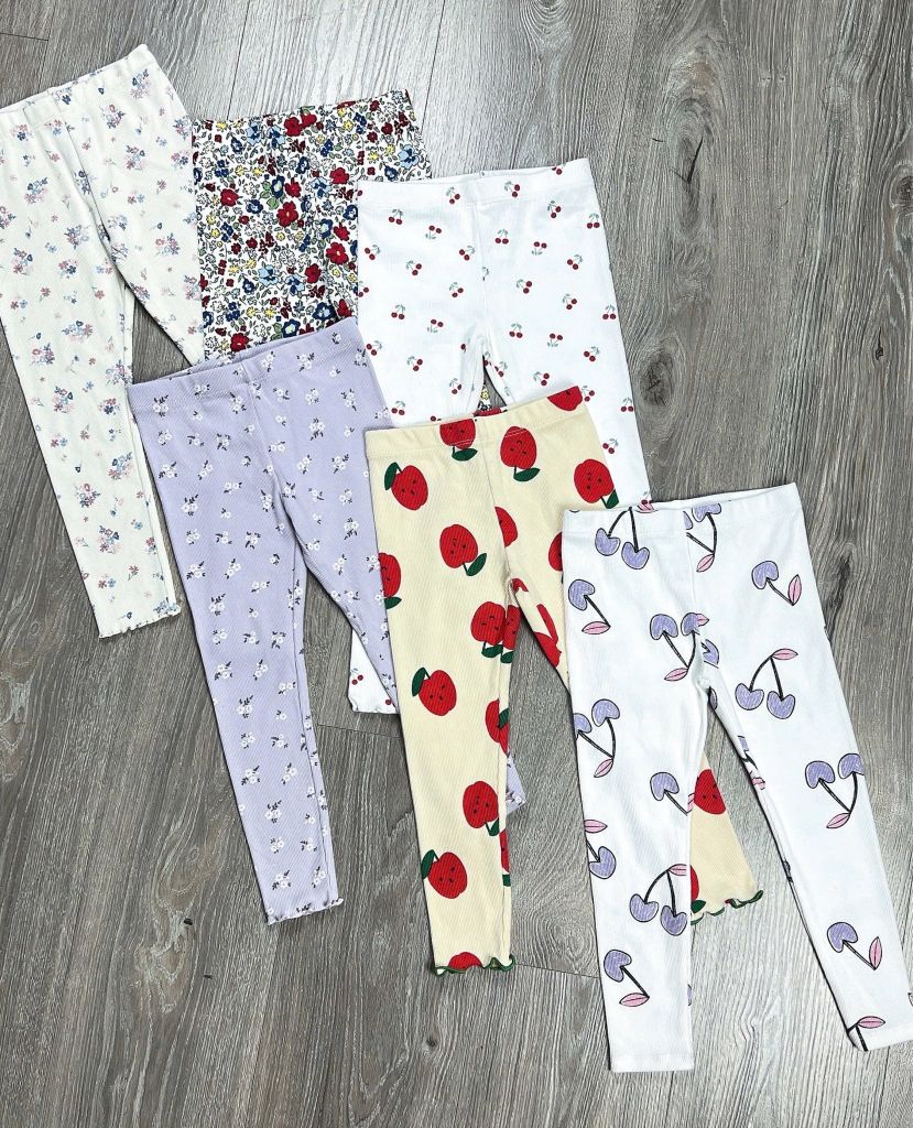 Legging thun tăm GGJJ dư xịn nhiều màu cho bé size 2-8y