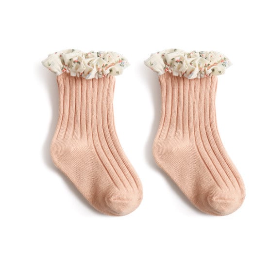 Tất cao cổ Nemo baby 5 màu cổ nhún bèo hoa