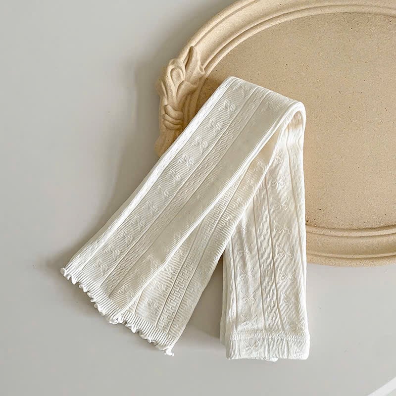 Quần len không bàn dệt hình nơ nhiều màu bé gái size 90-140