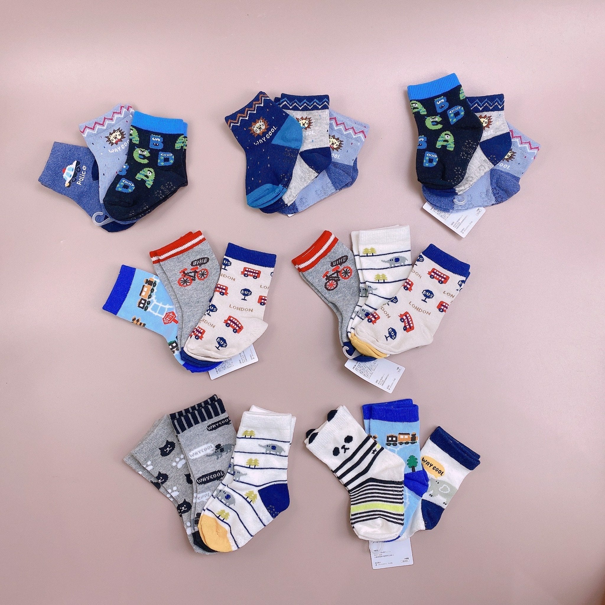 Set 3 tất xuất Nhật Elfindoll trộn hình Bé Trai (ngẫu nhiên)