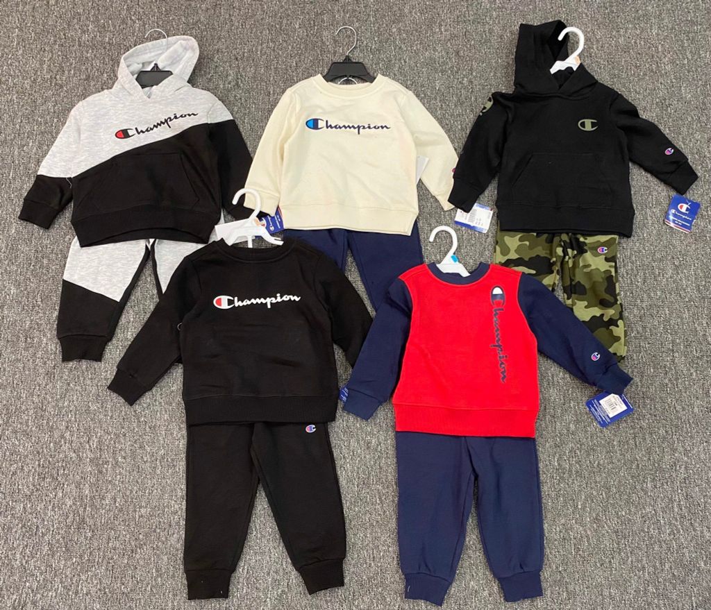 Bộ Champion nỉ bông nhiều màu 1-7y BT