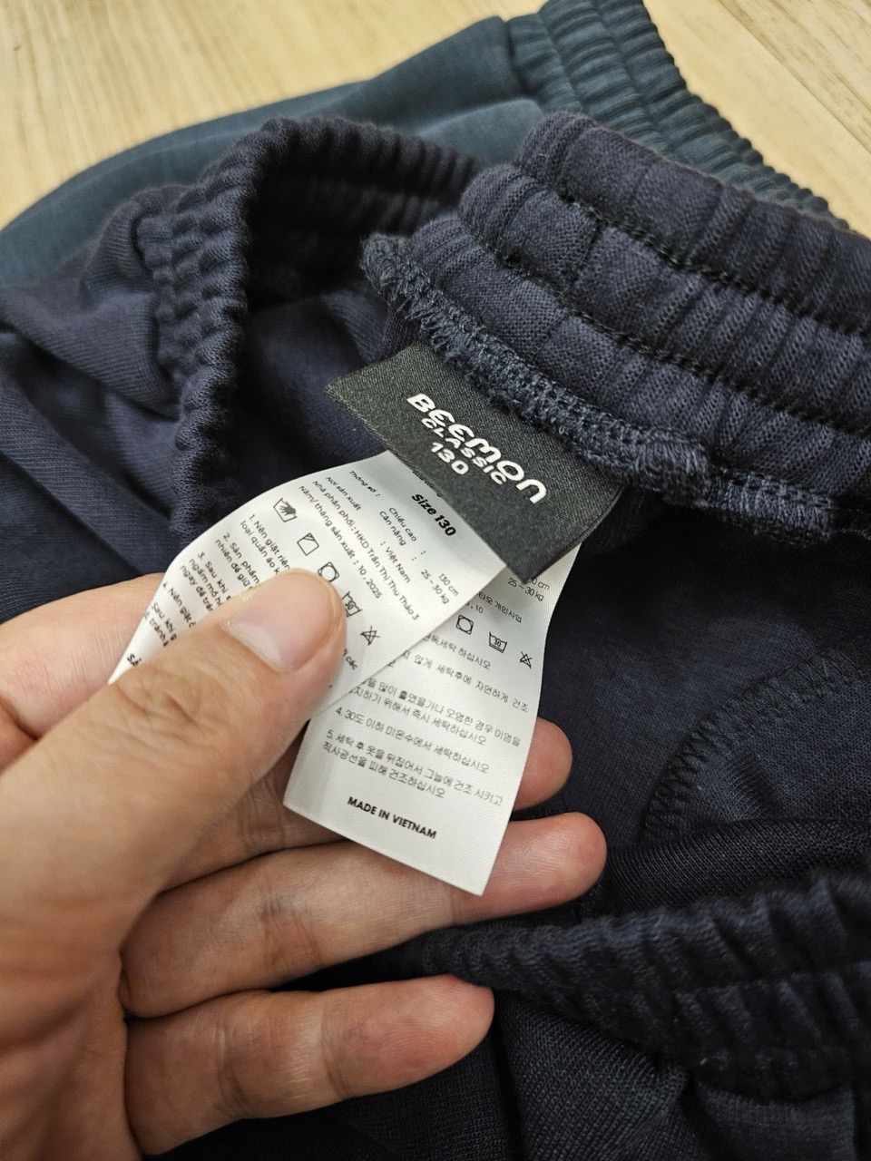 Quần nỉ hai da Beemon túi hộp 2 màu cho bé trai size 120-170