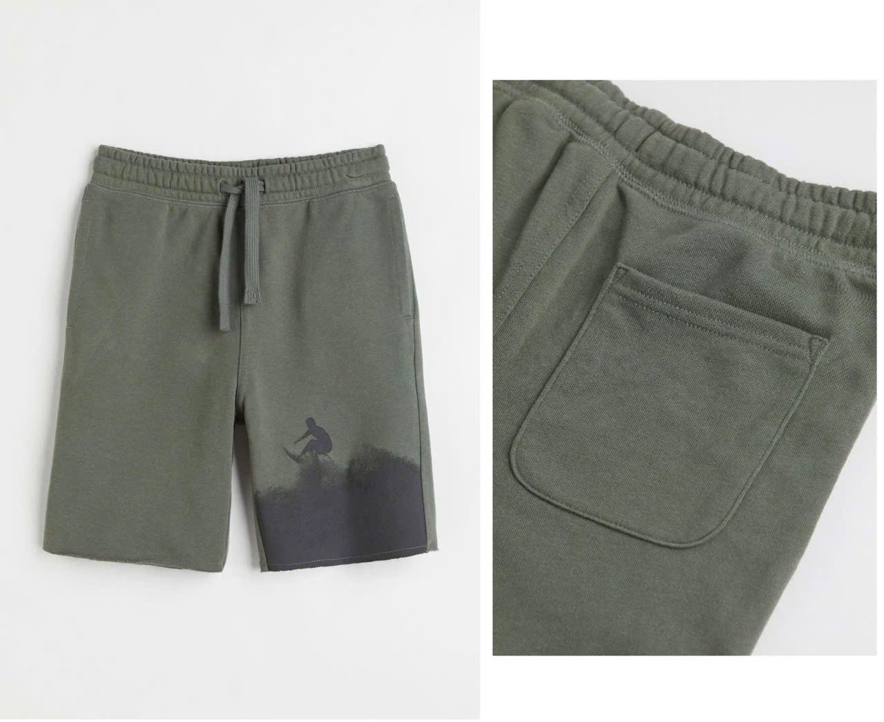 Quần short da cá HM dòng Đại nhiều màu Bé Trai size 8 - 14y+