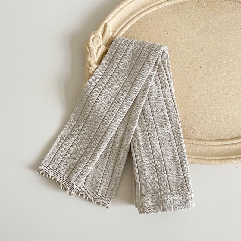 Quần len không bàn dệt hình nơ nhiều màu bé gái size 90-140