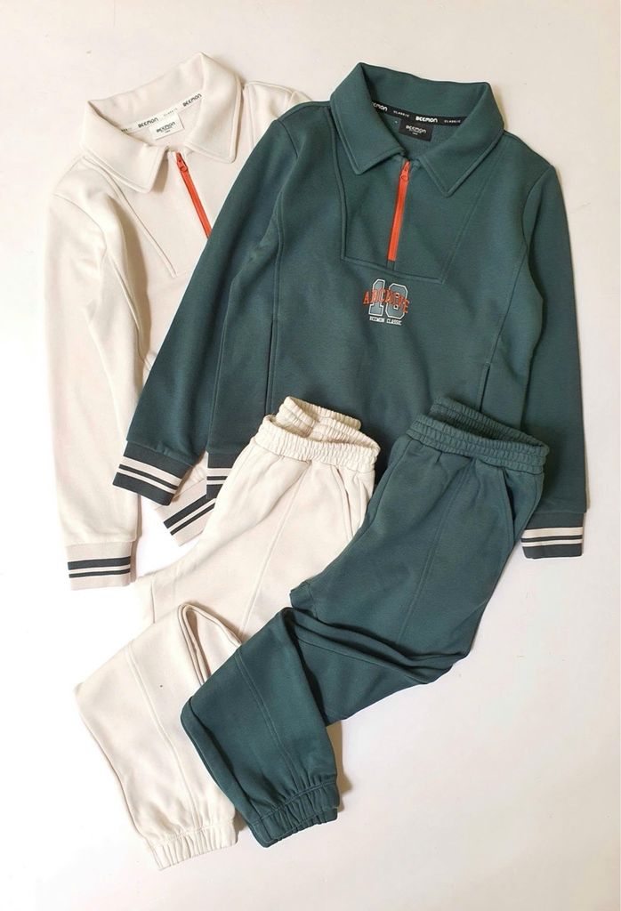 BM2510ST01 - Bộ nỉ Beemon cổ đức 2 màu cho bé size 120-160