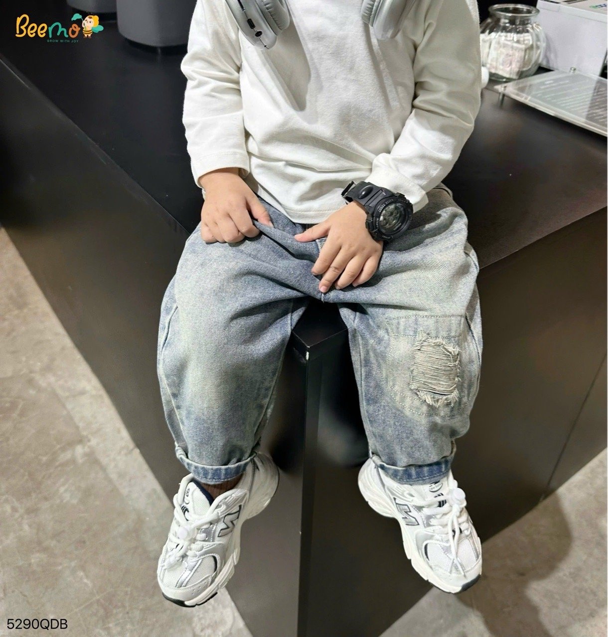 4602QDB - Quần jean túi sau Beemo