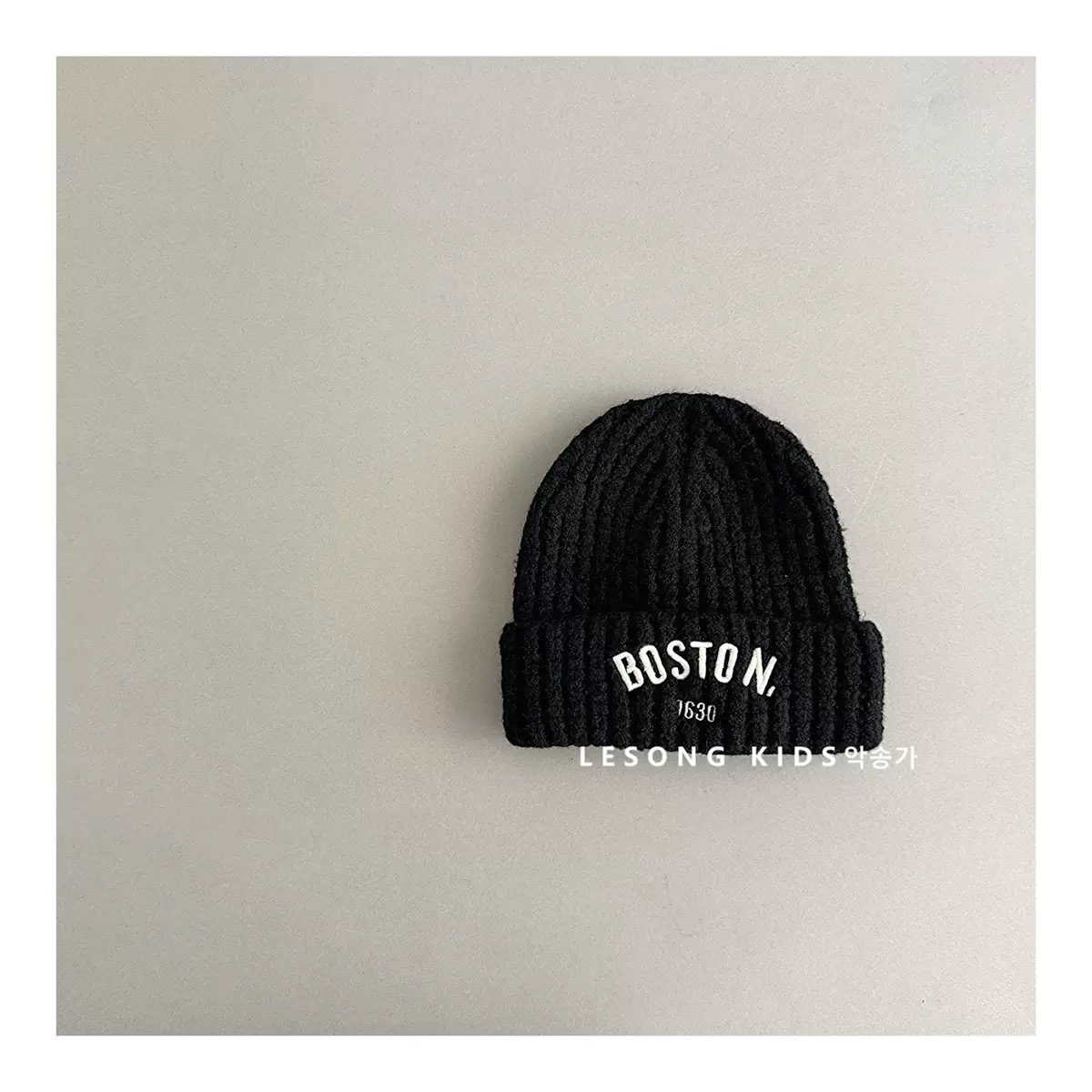 PK06 - Mũ len vành tròn Boston nhiều màu cho bé size 48-53cm