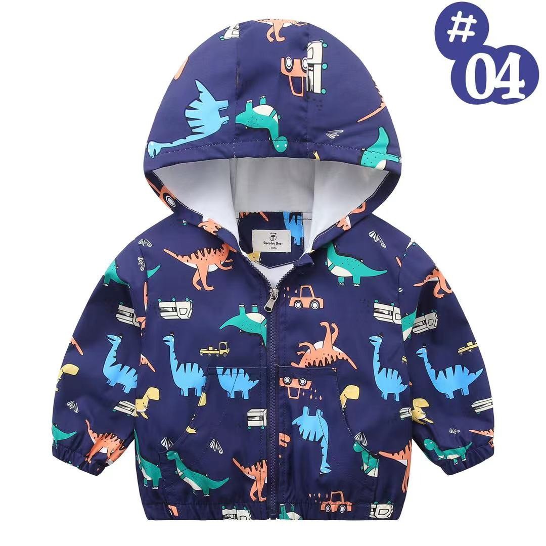 Áo gió lót cotton Ravedye Bear nhiều hình Bé Trai size 100 - 140