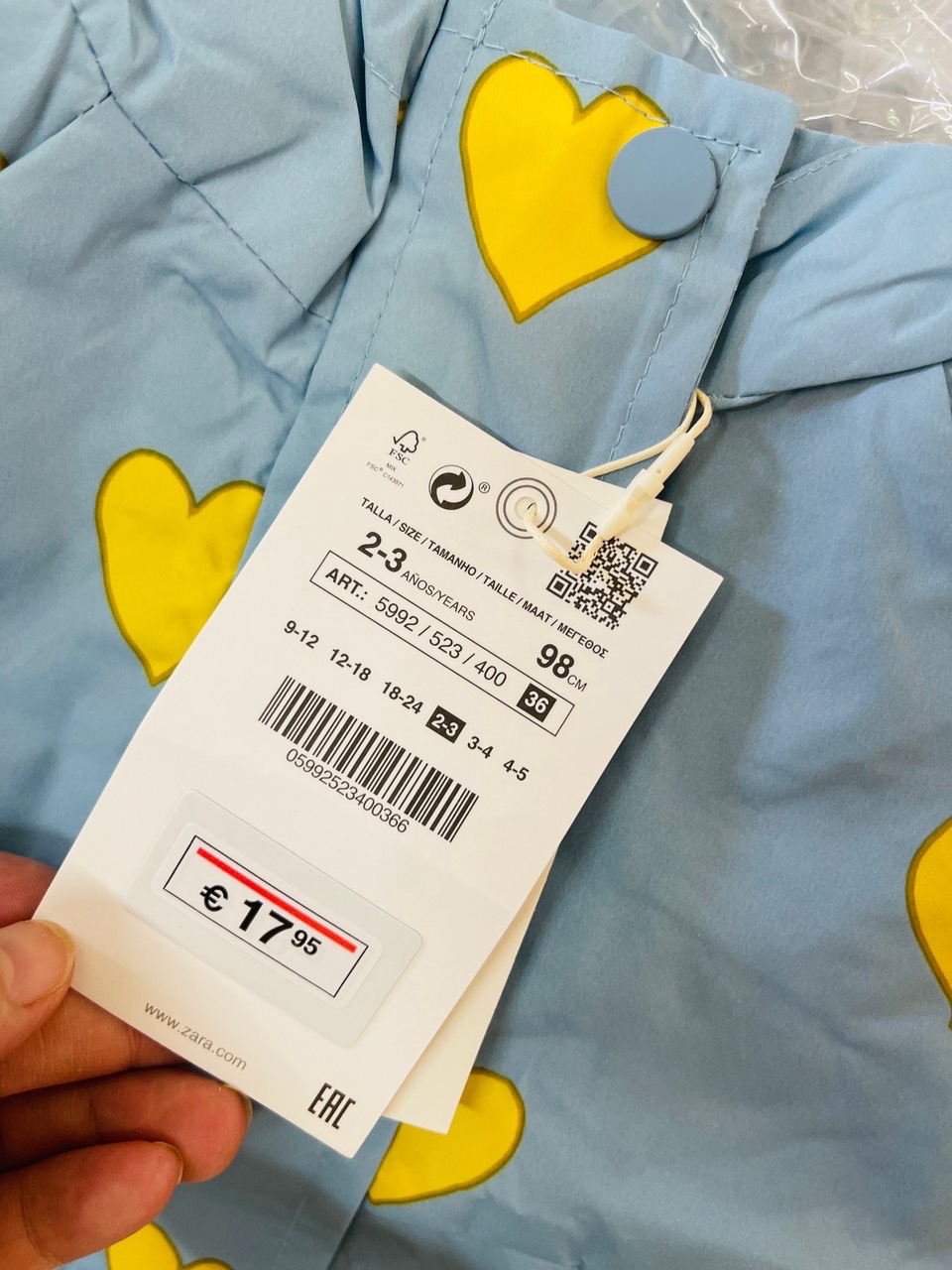 Áo khoác gió Zara lót lưới/cotton 4 màu BG