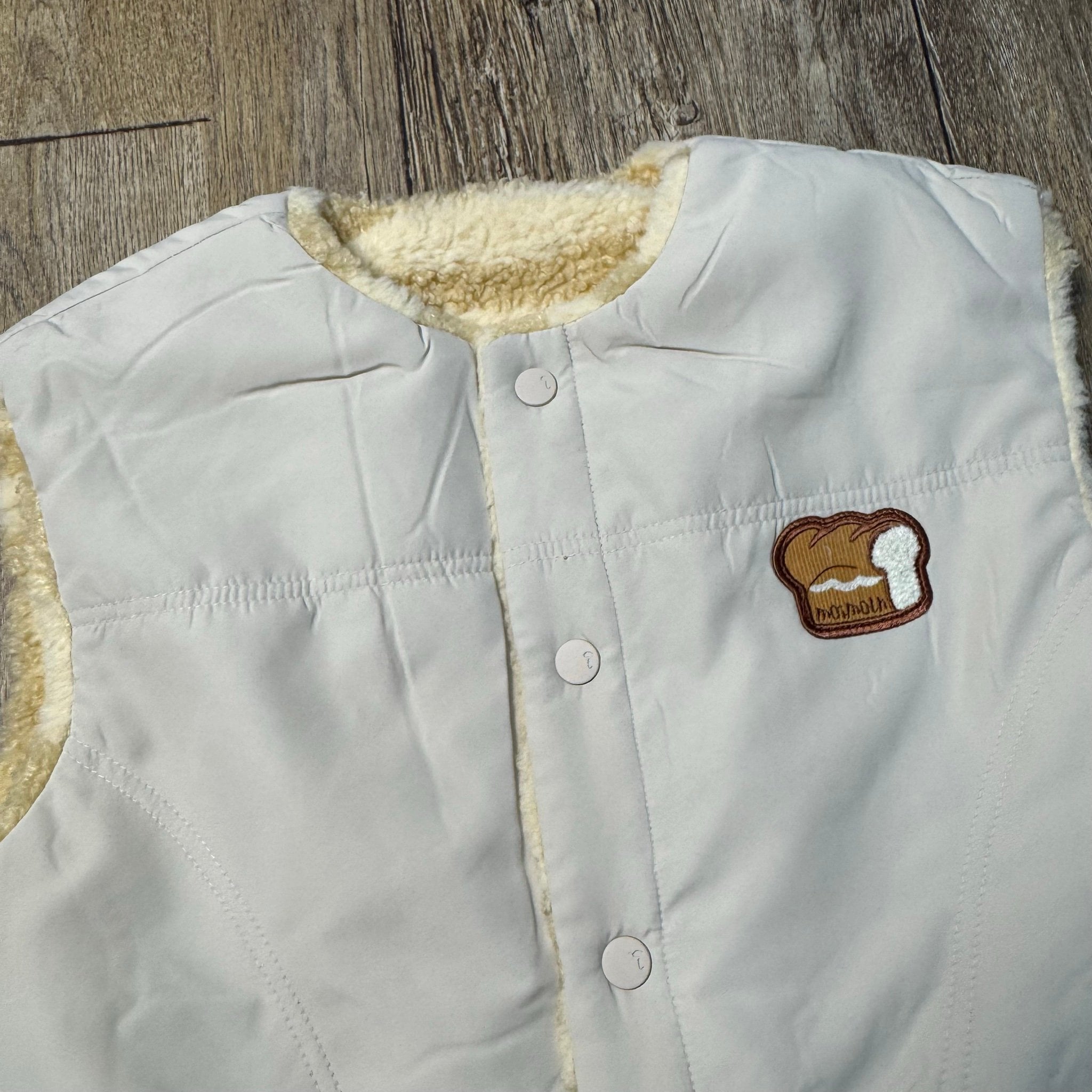 Áo khoác gile 2 mặt nỉ / phao Moimoln xuất Hàn cho bé size 90-120