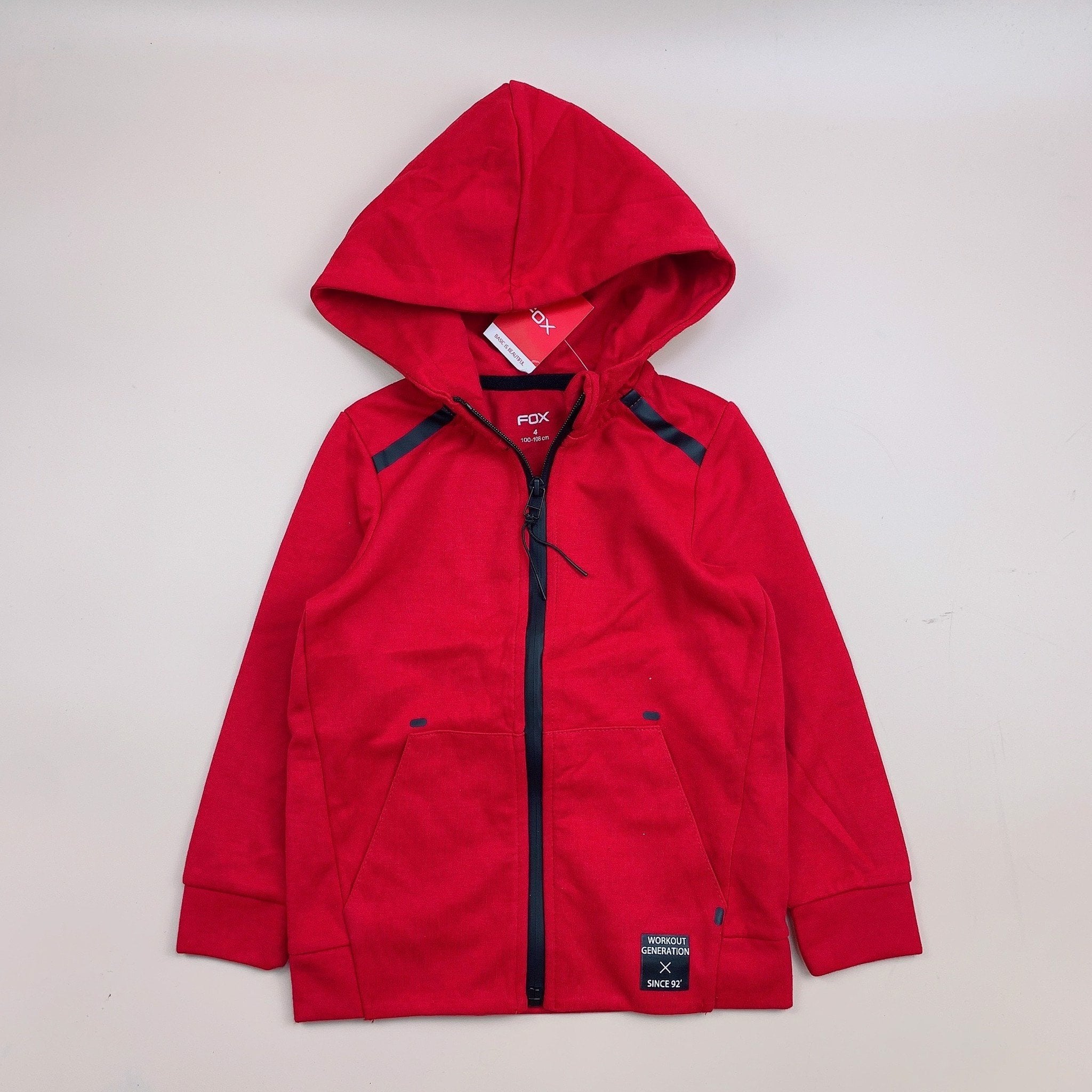 Áo khoác nỉ Fox có mũ nhiều màu 4-16y BT