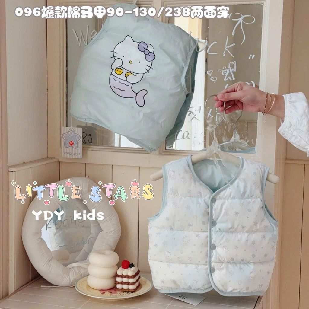 Gile phao siêu nhẹ 2 mặt nhiều màu cho bé size 90-130