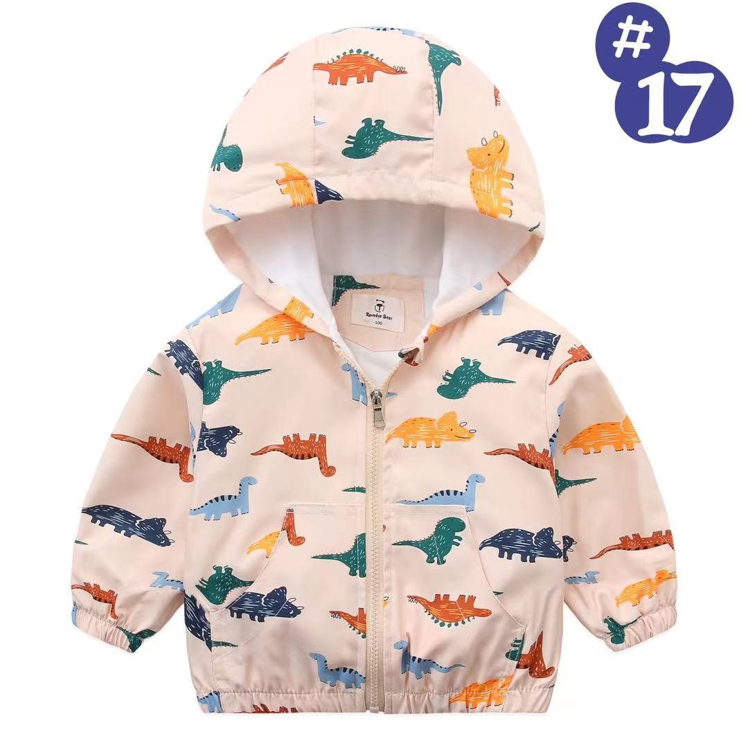 Áo gió lót cotton Ravedye Bear nhiều hình Bé Trai size 100 - 140