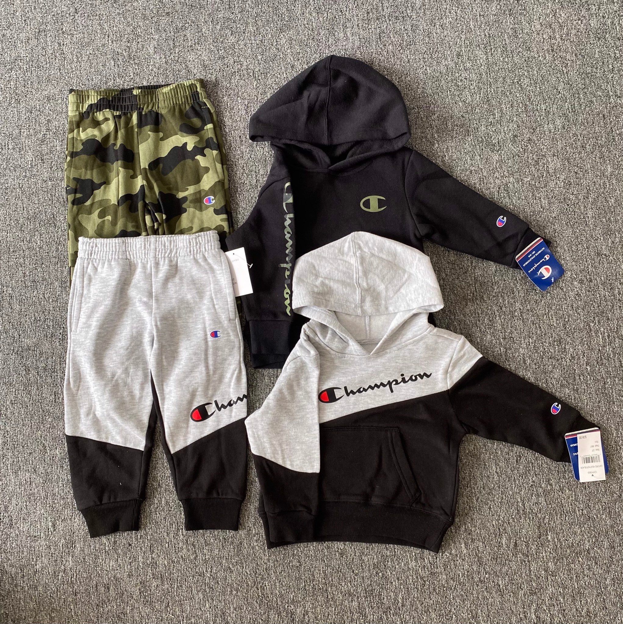 Bộ Champion nỉ bông nhiều màu 1-7y BT