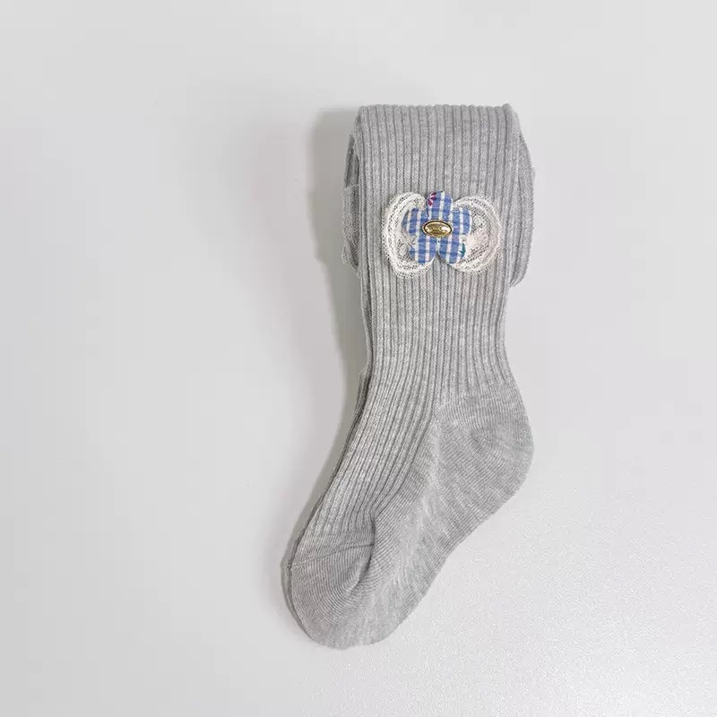 Quần tất len đính họa tiết nơ, kitty nhiều màu cho bé gái size 90-140cm