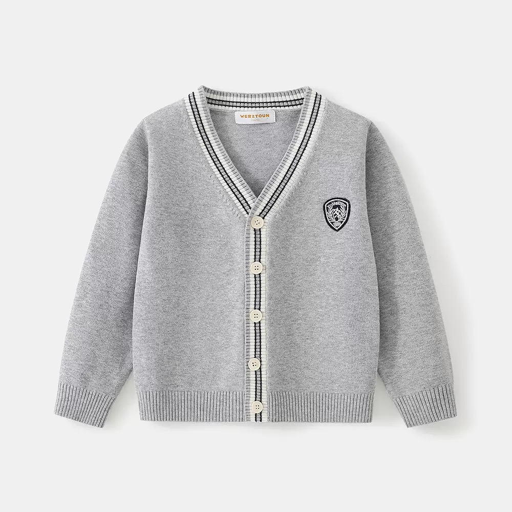 25338 - Cardigan len nhiều màu cho bé trai size 110-150