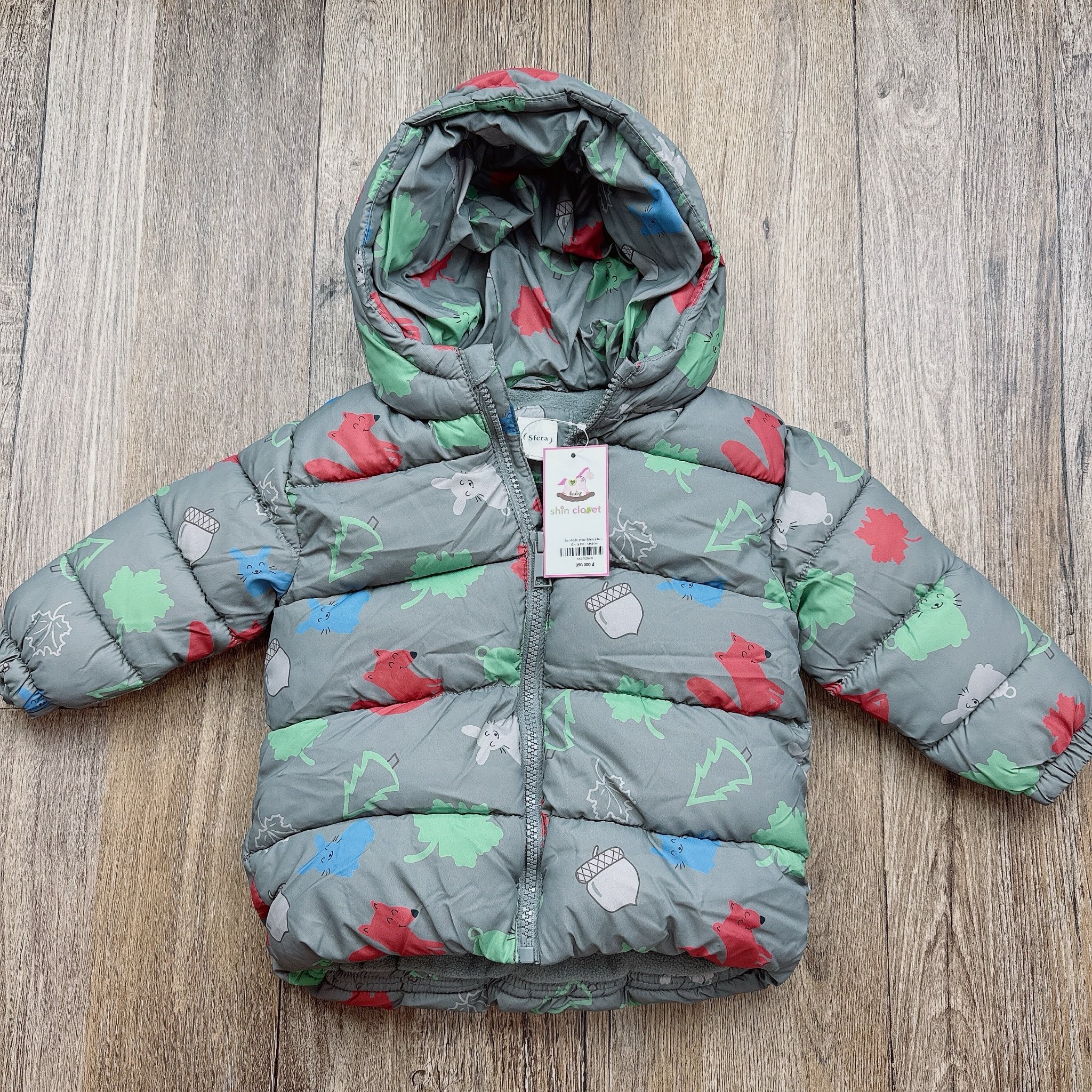Áo khoác phao Sfera siêu nhẹ nhiều màu cho bé dòng nhí size 1-3y