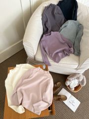 25H045 - Áo len giữ nhiệt cổ tròn cho bé chất liệu cotton (bông) size 90-170, NSX Huzhou Zhili Kujun Clothing Co., Ltd