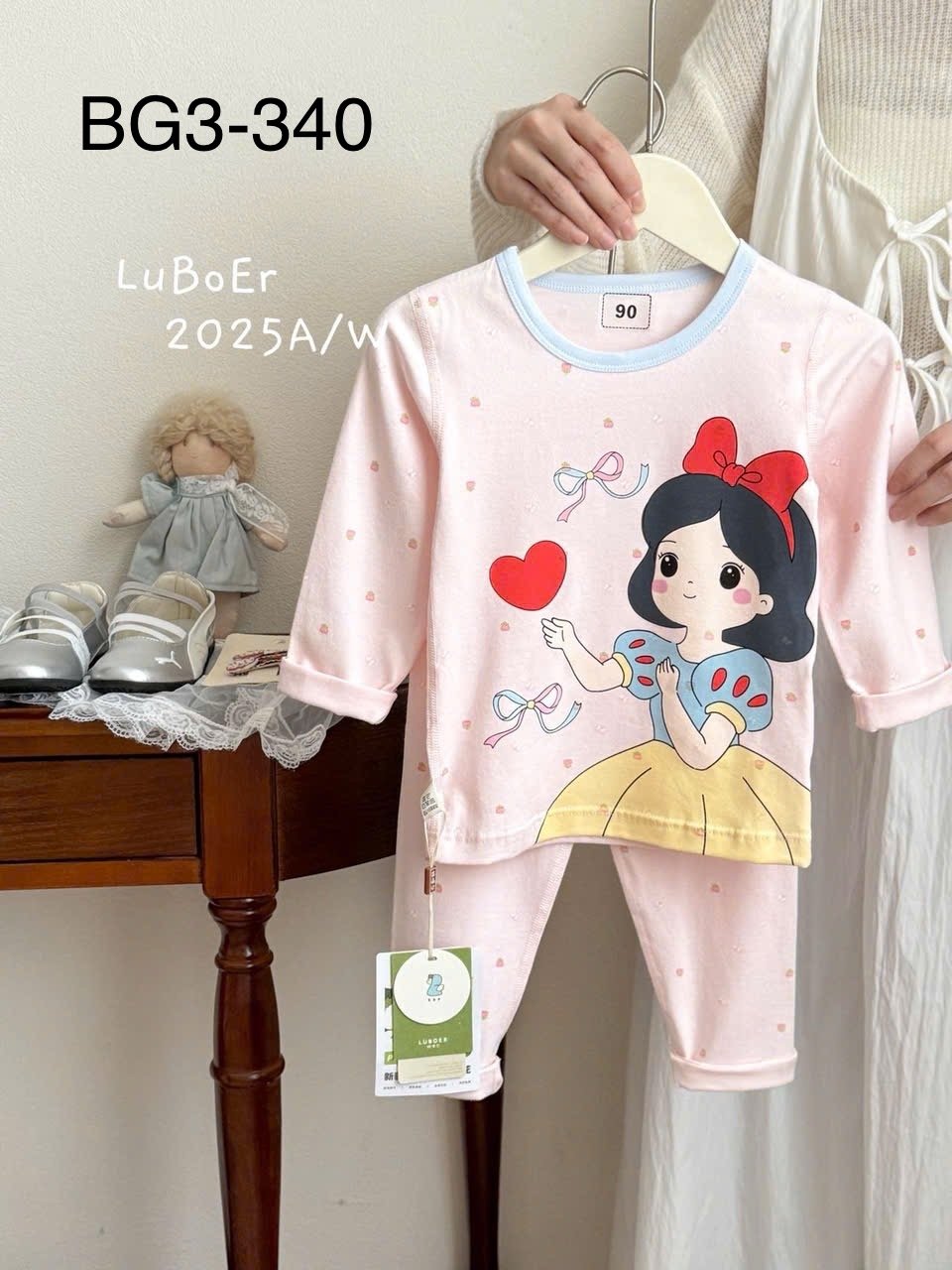 BM3 - Bộ thun Luboer nhiều hình cho Bé Gái size 90 - 160