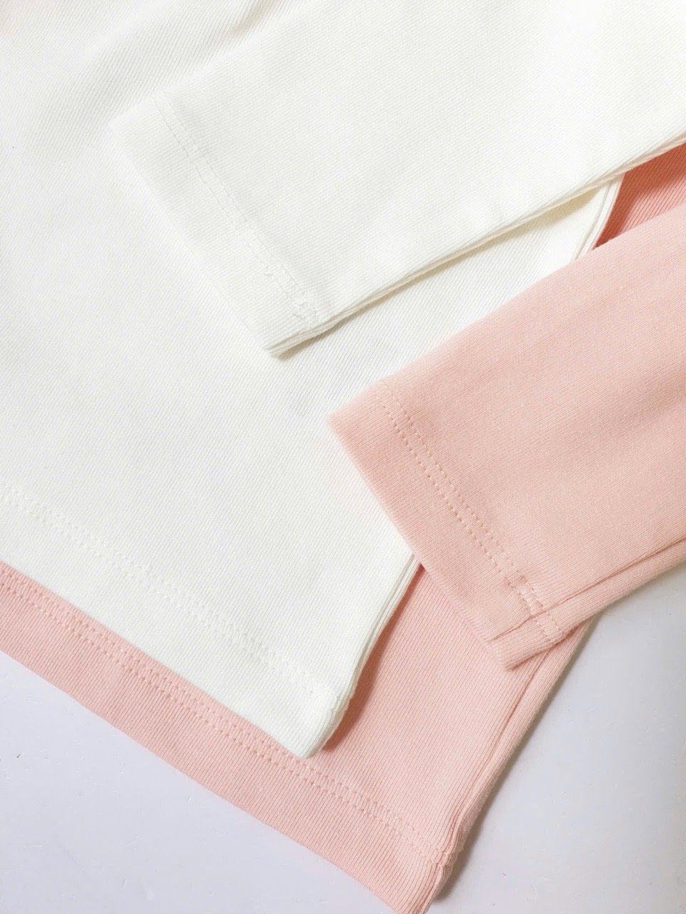 ABG35 - Áo thun cổ 2p dày dặn MM 2 màu hồng/trắng size 90-130 (1 số thiếu logo)