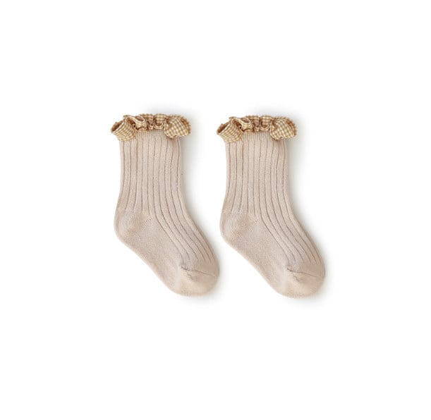 Tất cao tới bắp chân Nemo baby 6 màu cổ bèo kẻ