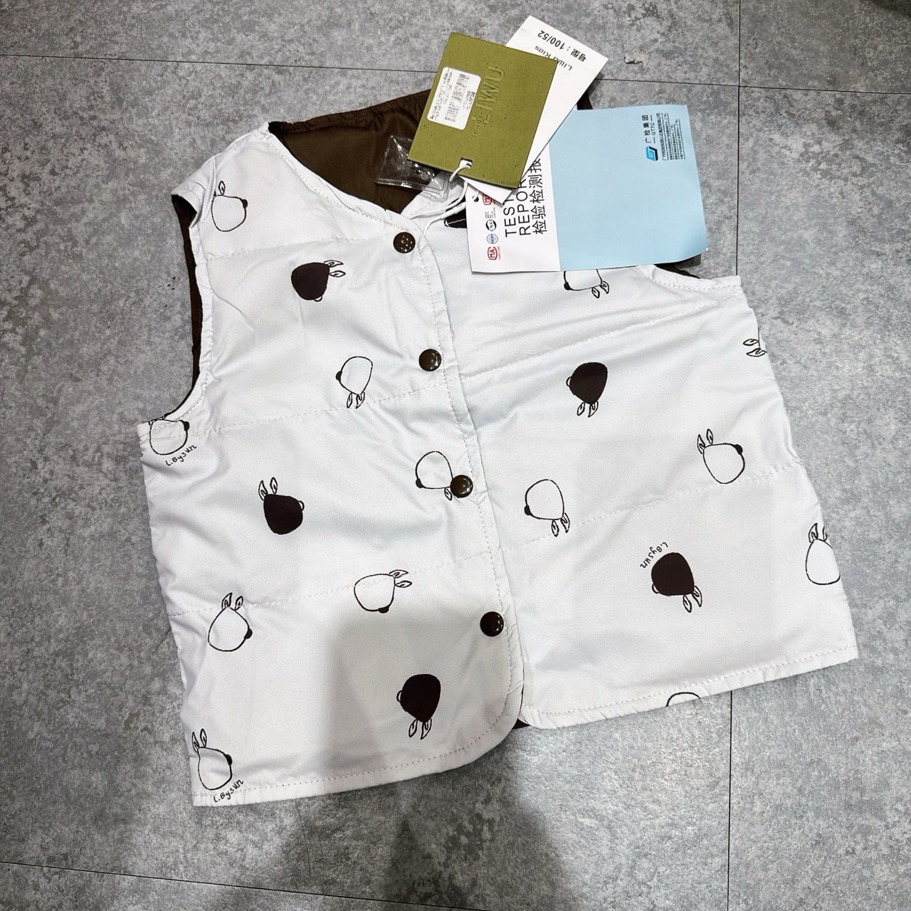 Áo khoác gile lông vũ Liwu Kids siêu nhẹ 2 mặt nhiều mẫu cho bé size 90 - 130