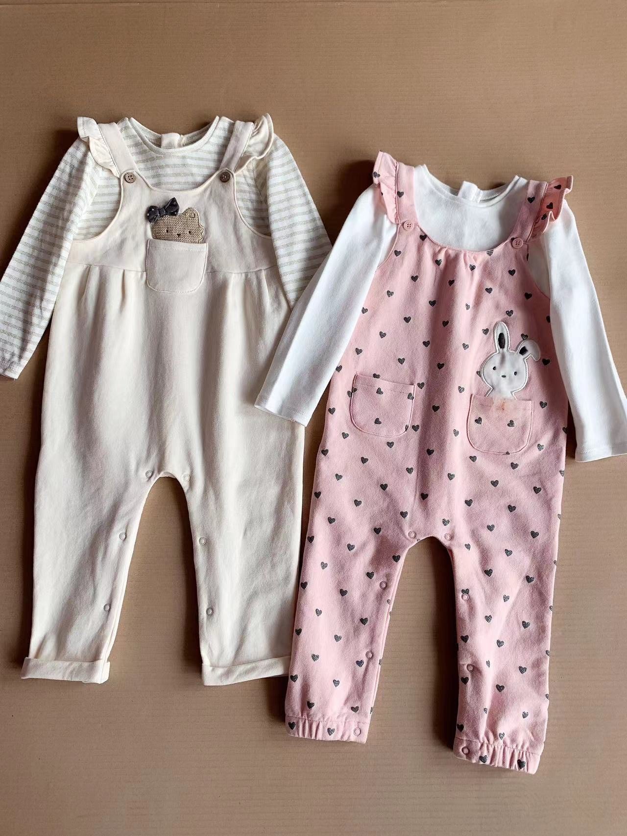 Set áo liền quần yếm Mayoral nhiều hình BG size 1m - 18m