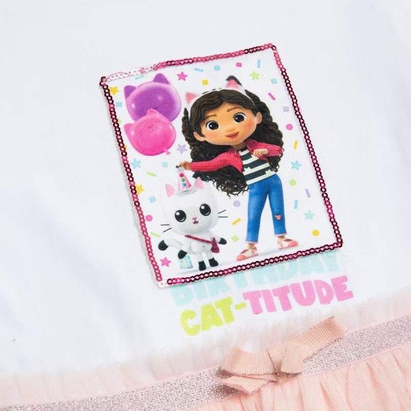 Váy Disney cotton lật hình phối chân voan nhiều màu size 2 - 8y