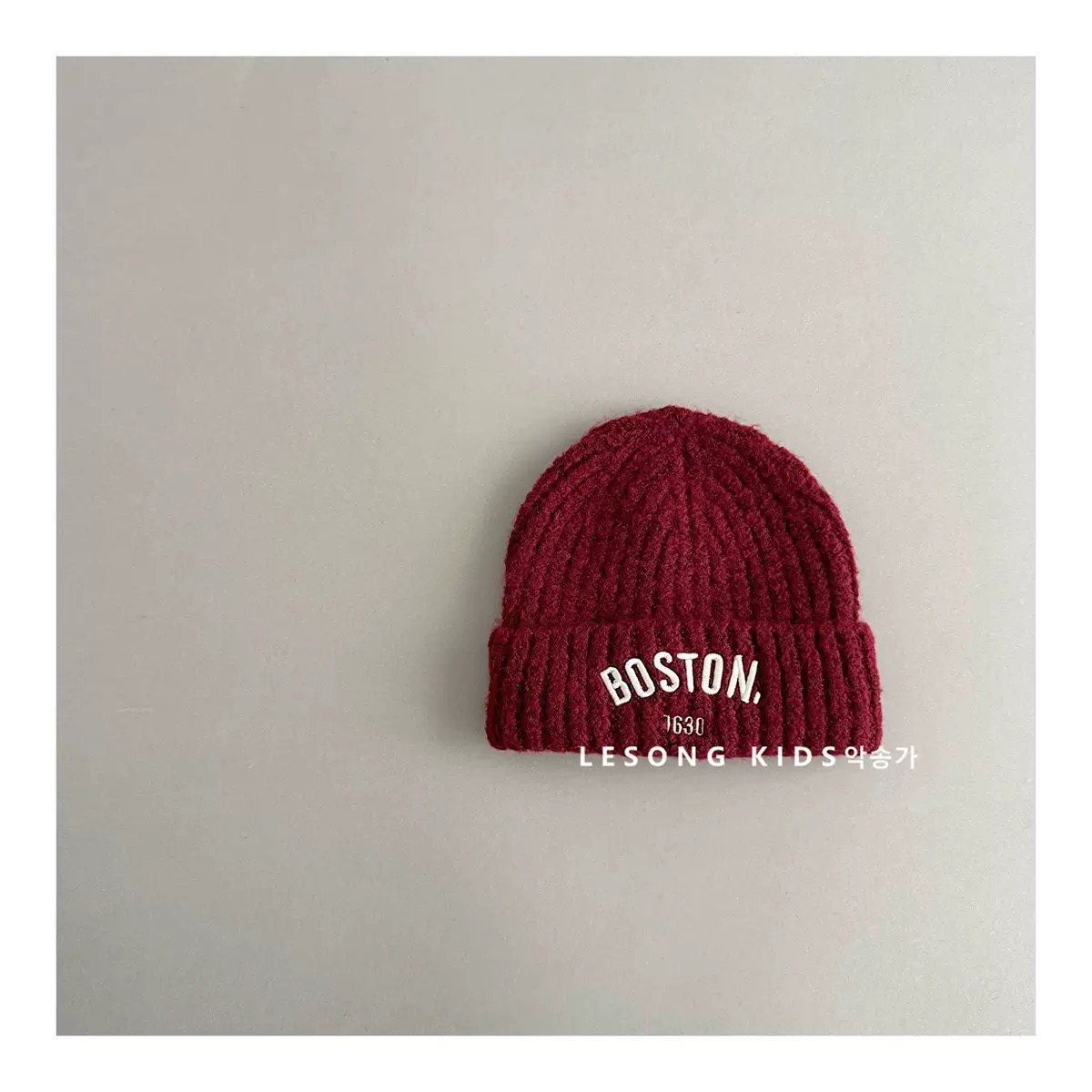 PK06 - Mũ len vành tròn Boston nhiều màu cho bé size 48-53cm