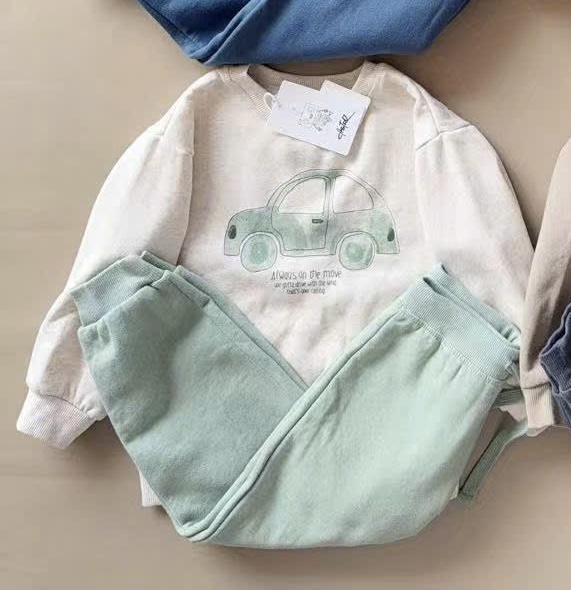 Bộ nỉ bông Castro dòng nhí nhiều mẫu Bé Trai size 6m - 4y